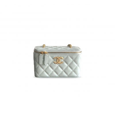 CHANEL MASTER VANITY CASE WAXY LEATHER (17*9.5*8cm)